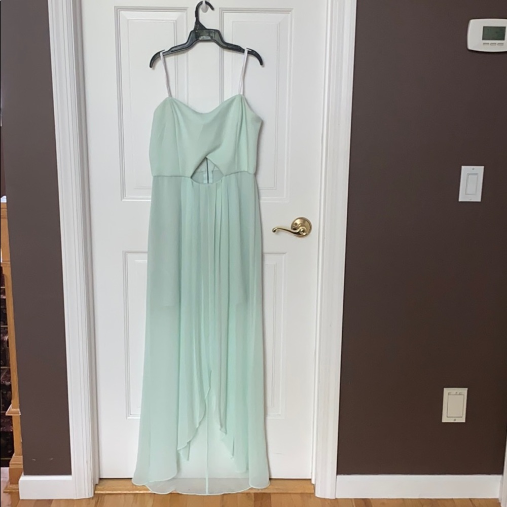 Sweetheart strapless high low dress